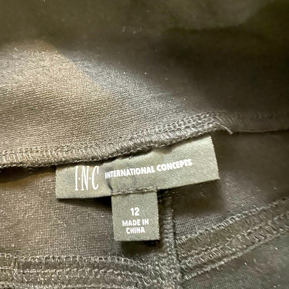 Women’s Faux Leather Pants in front. Only worn once! Like new! - Picture 6 of 6